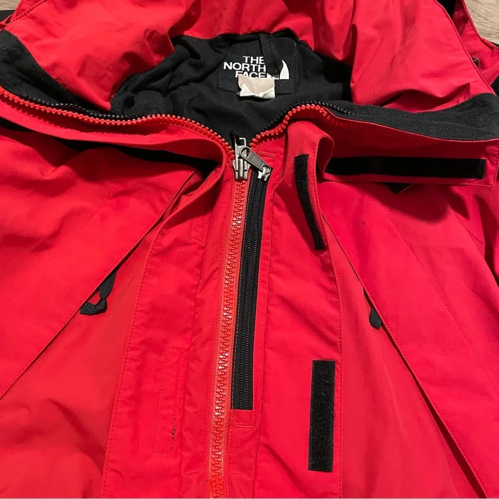 Vtg 90s The North Face Hydroseal Jacket Mens XL  Mountain Guide Red Black